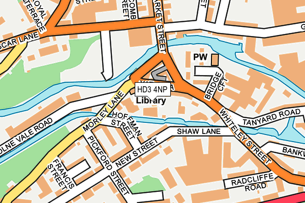 HD3 4NP map - OS OpenMap – Local (Ordnance Survey)