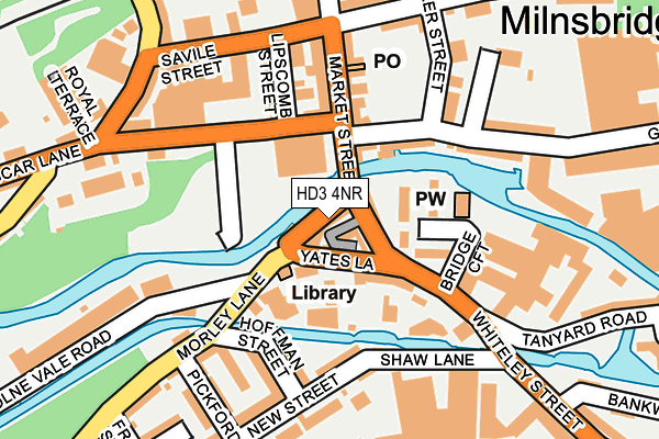 HD3 4NR map - OS OpenMap – Local (Ordnance Survey)