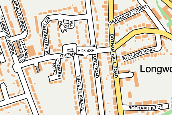 HD3 4SE map - OS OpenMap – Local (Ordnance Survey)