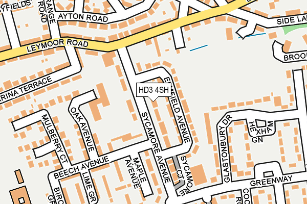 HD3 4SH map - OS OpenMap – Local (Ordnance Survey)