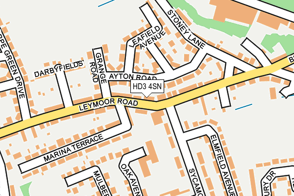 HD3 4SN map - OS OpenMap – Local (Ordnance Survey)