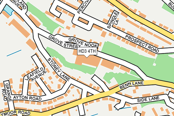 HD3 4TH map - OS OpenMap – Local (Ordnance Survey)