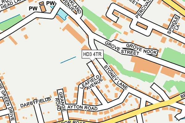 HD3 4TR map - OS OpenMap – Local (Ordnance Survey)