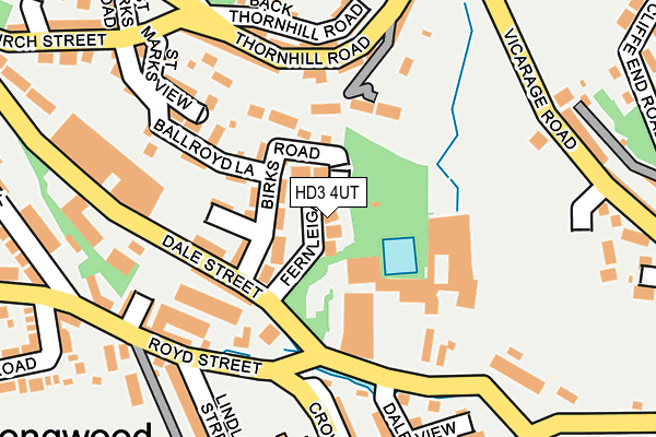 HD3 4UT map - OS OpenMap – Local (Ordnance Survey)