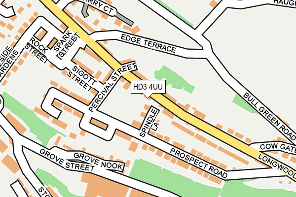 HD3 4UU map - OS OpenMap – Local (Ordnance Survey)