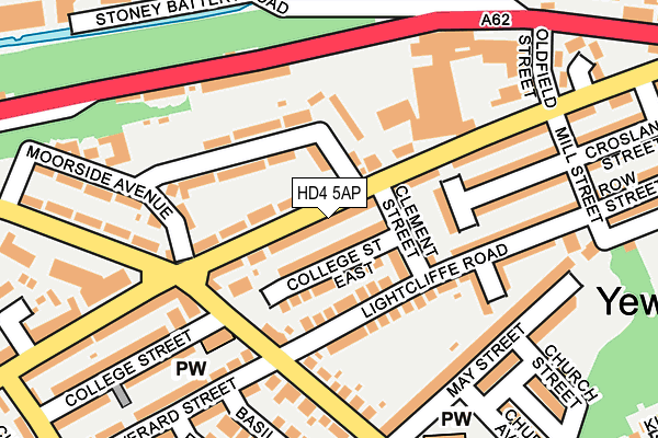 HD4 5AP map - OS OpenMap – Local (Ordnance Survey)