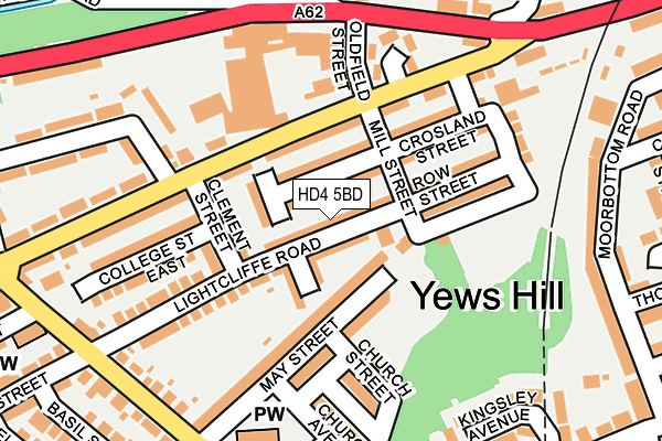 HD4 5BD map - OS OpenMap – Local (Ordnance Survey)