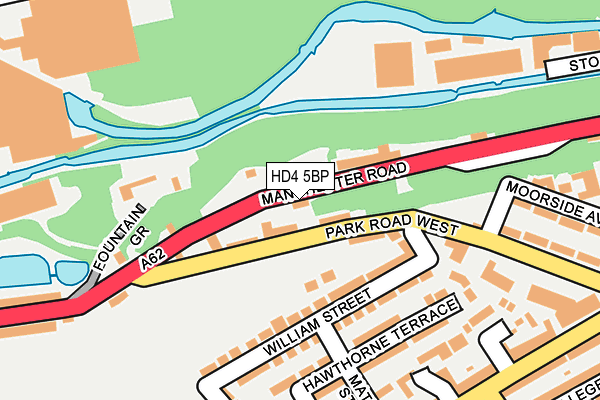 HD4 5BP map - OS OpenMap – Local (Ordnance Survey)