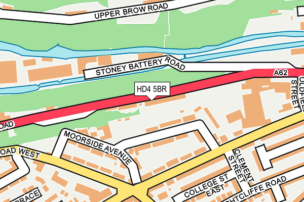 HD4 5BR map - OS OpenMap – Local (Ordnance Survey)