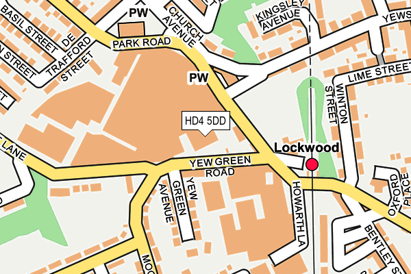 Map of DAVID BROWN GEAR INDUSTRIES LIMITED at local scale