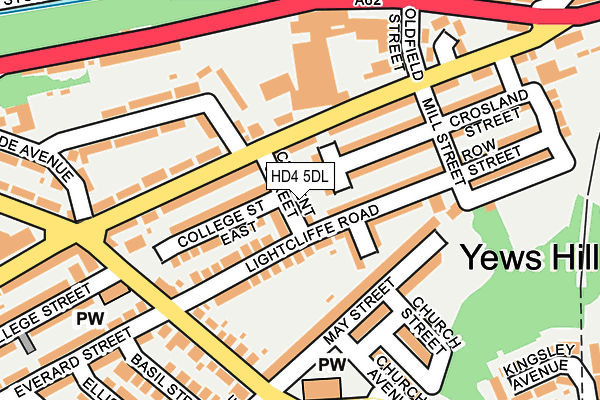 HD4 5DL map - OS OpenMap – Local (Ordnance Survey)