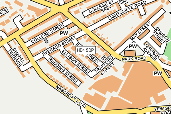 HD4 5DP map - OS OpenMap – Local (Ordnance Survey)