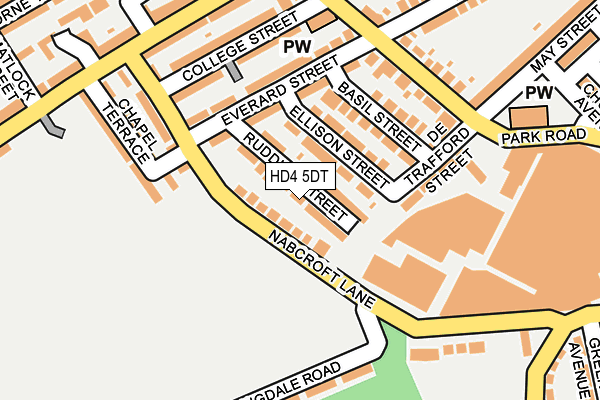 HD4 5DT map - OS OpenMap – Local (Ordnance Survey)