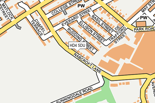 HD4 5DU map - OS OpenMap – Local (Ordnance Survey)