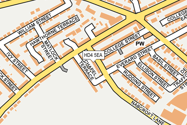 HD4 5EA map - OS OpenMap – Local (Ordnance Survey)