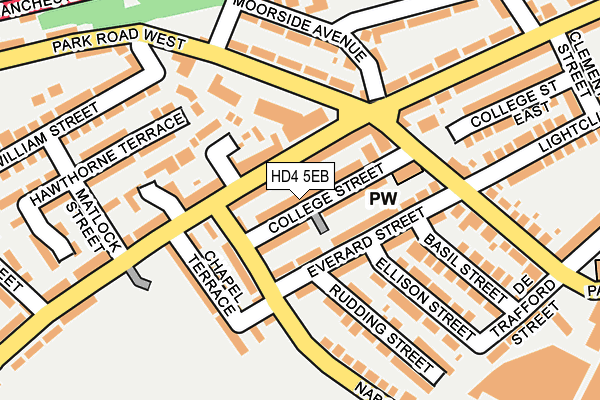 HD4 5EB map - OS OpenMap – Local (Ordnance Survey)