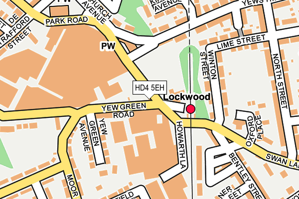 HD4 5EH map - OS OpenMap – Local (Ordnance Survey)