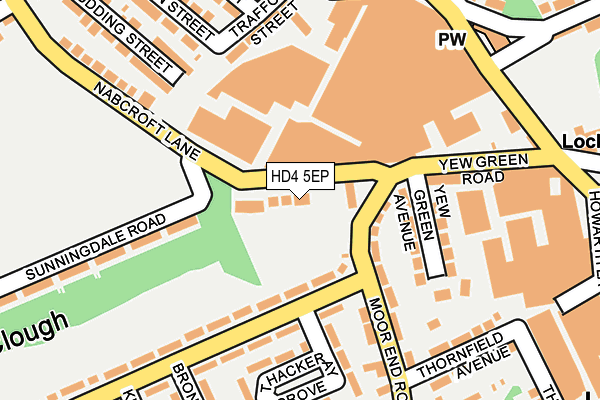 HD4 5EP map - OS OpenMap – Local (Ordnance Survey)