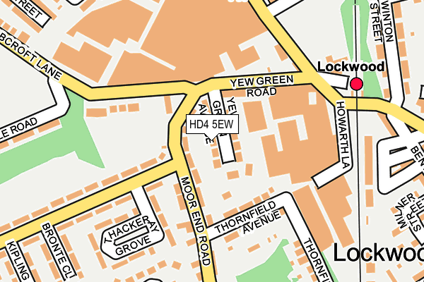 HD4 5EW map - OS OpenMap – Local (Ordnance Survey)