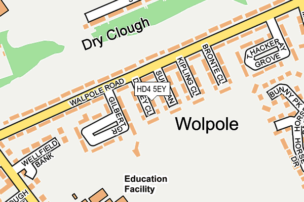 HD4 5EY map - OS OpenMap – Local (Ordnance Survey)