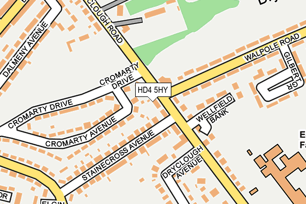 HD4 5HY map - OS OpenMap – Local (Ordnance Survey)