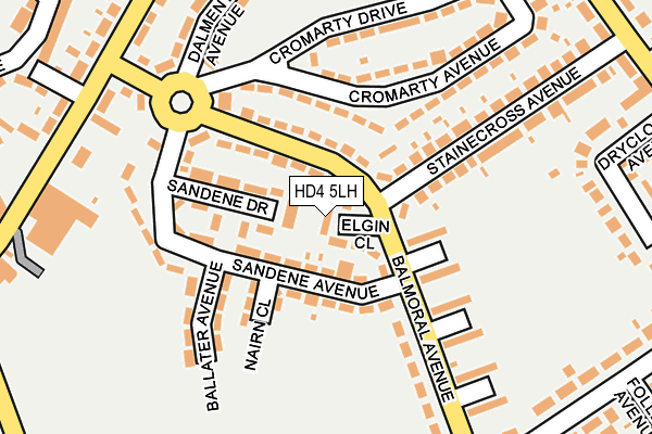 HD4 5LH map - OS OpenMap – Local (Ordnance Survey)