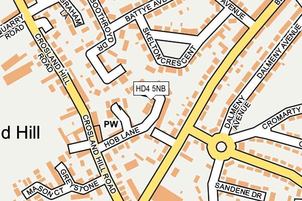 HD4 5NB map - OS OpenMap – Local (Ordnance Survey)