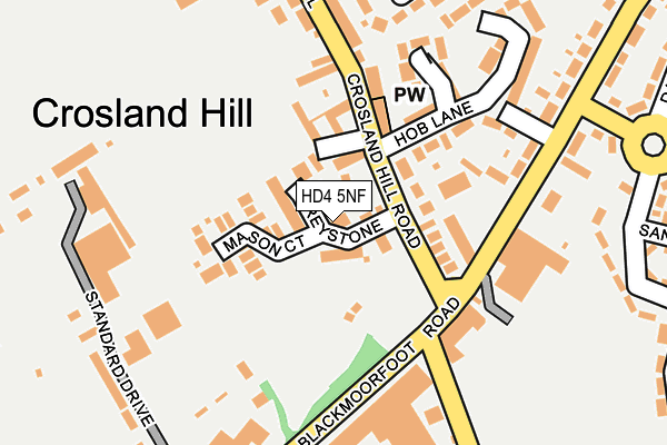 HD4 5NF map - OS OpenMap – Local (Ordnance Survey)