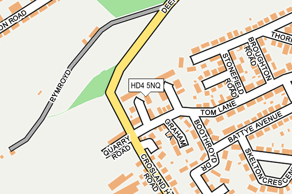HD4 5NQ map - OS OpenMap – Local (Ordnance Survey)