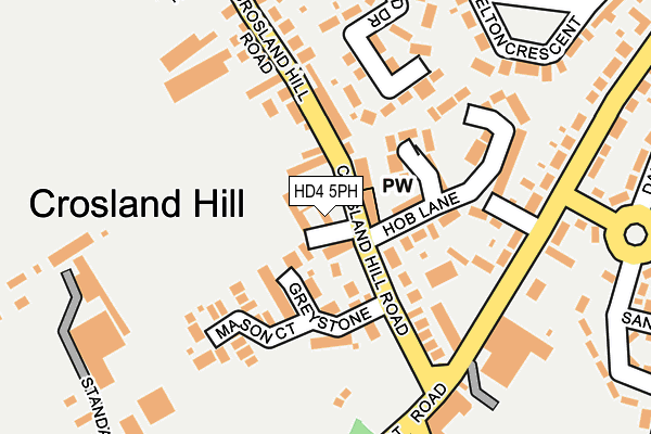 HD4 5PH map - OS OpenMap – Local (Ordnance Survey)