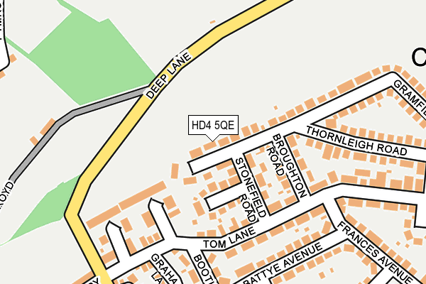 HD4 5QE map - OS OpenMap – Local (Ordnance Survey)