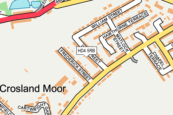 HD4 5RB map - OS OpenMap – Local (Ordnance Survey)