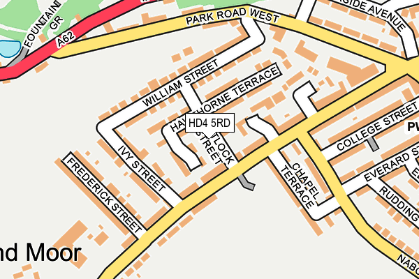 HD4 5RD map - OS OpenMap – Local (Ordnance Survey)