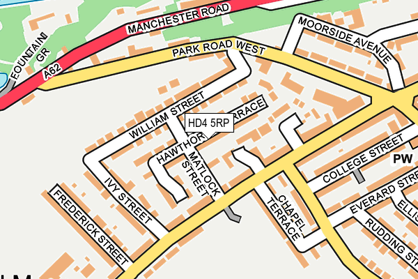 HD4 5RP map - OS OpenMap – Local (Ordnance Survey)