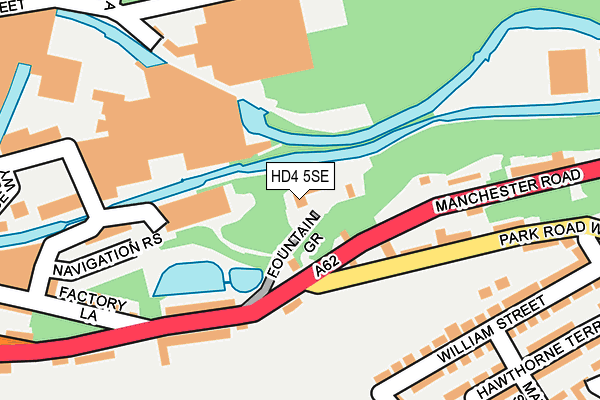 HD4 5SE map - OS OpenMap – Local (Ordnance Survey)