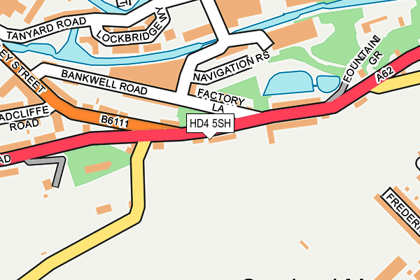 HD4 5SH map - OS OpenMap – Local (Ordnance Survey)