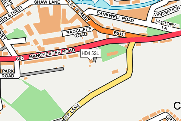 HD4 5SL map - OS OpenMap – Local (Ordnance Survey)