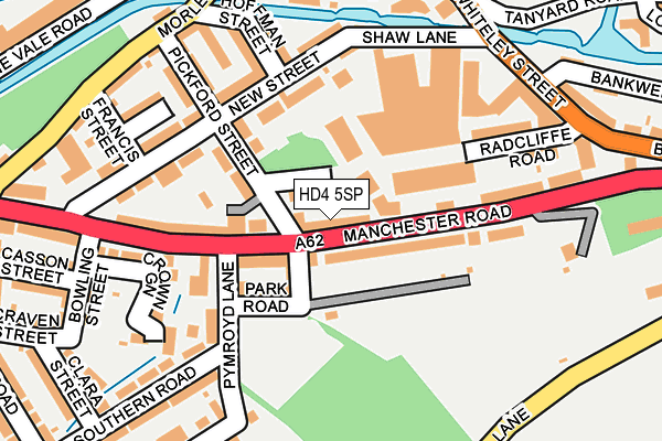 HD4 5SP map - OS OpenMap – Local (Ordnance Survey)
