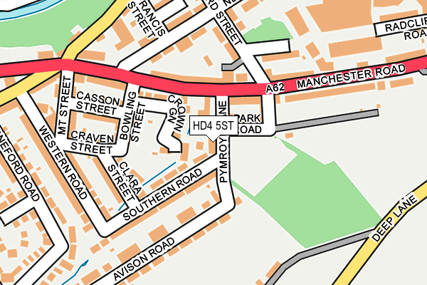 HD4 5ST map - OS OpenMap – Local (Ordnance Survey)