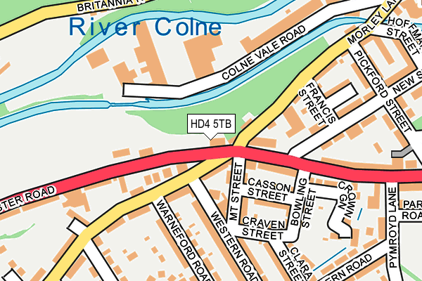 HD4 5TB map - OS OpenMap – Local (Ordnance Survey)