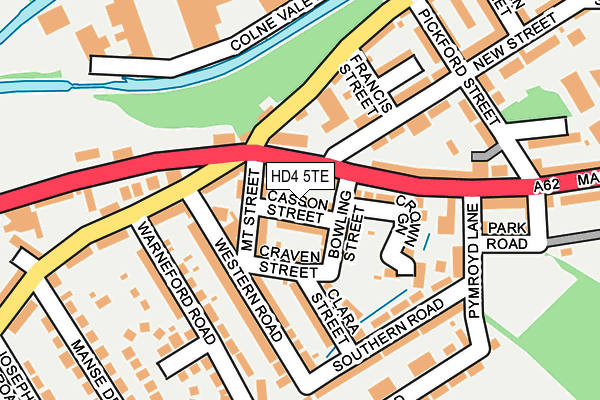 HD4 5TE map - OS OpenMap – Local (Ordnance Survey)