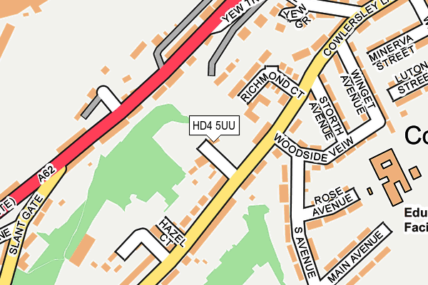 HD4 5UU map - OS OpenMap – Local (Ordnance Survey)