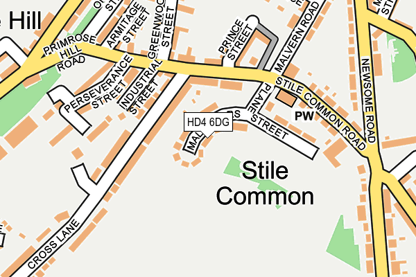 HD4 6DG map - OS OpenMap – Local (Ordnance Survey)