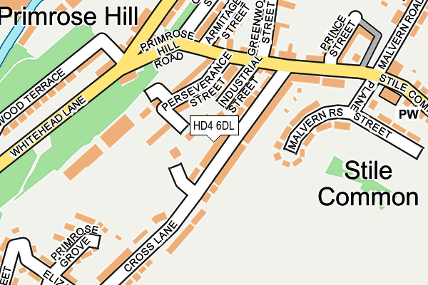HD4 6DL map - OS OpenMap – Local (Ordnance Survey)