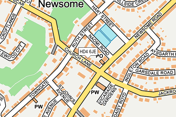Map of NEWSOME PRACTICE LTD at local scale