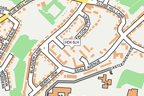 HD4 6LH map - OS OpenMap – Local (Ordnance Survey)