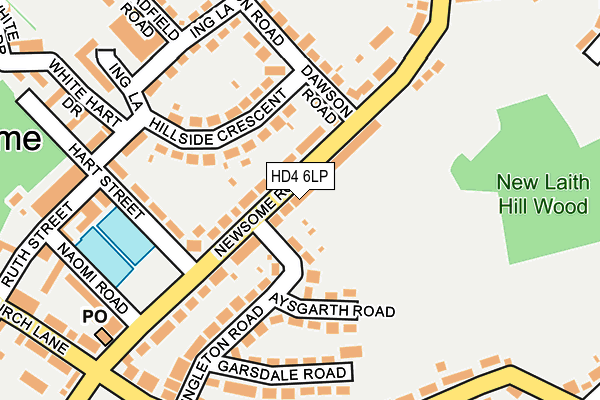 HD4 6LP map - OS OpenMap – Local (Ordnance Survey)