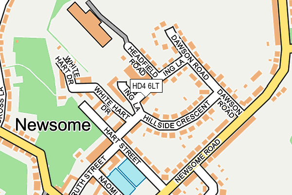 HD4 6LT map - OS OpenMap – Local (Ordnance Survey)