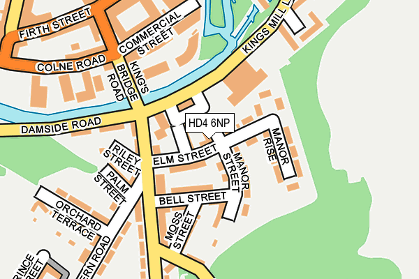 HD4 6NP map - OS OpenMap – Local (Ordnance Survey)