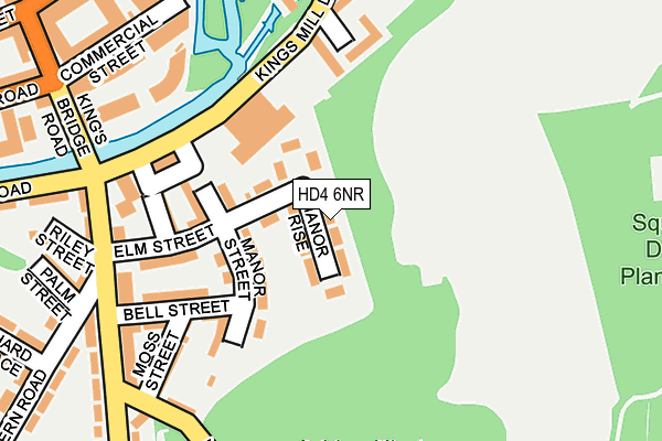 HD4 6NR map - OS OpenMap – Local (Ordnance Survey)